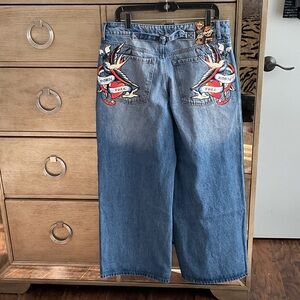 Ed Hardy loose  Fit Jeans , size 32, new